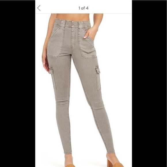 NEW Spanx® Stretch Twill Ankle Cargo Pants - Picture 2 of 5